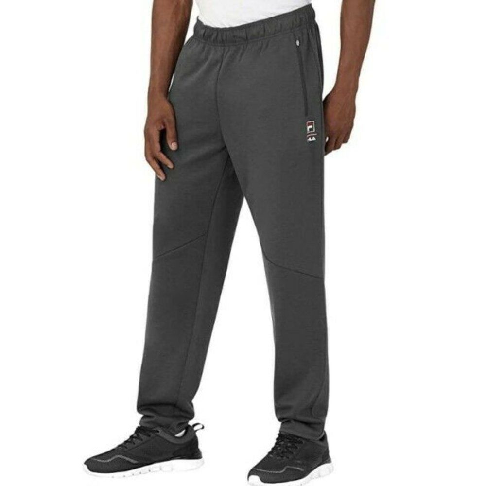 Fila Mens Gray Elastic Waist Pull On Lightweight Activewear Sweatpants Size XL